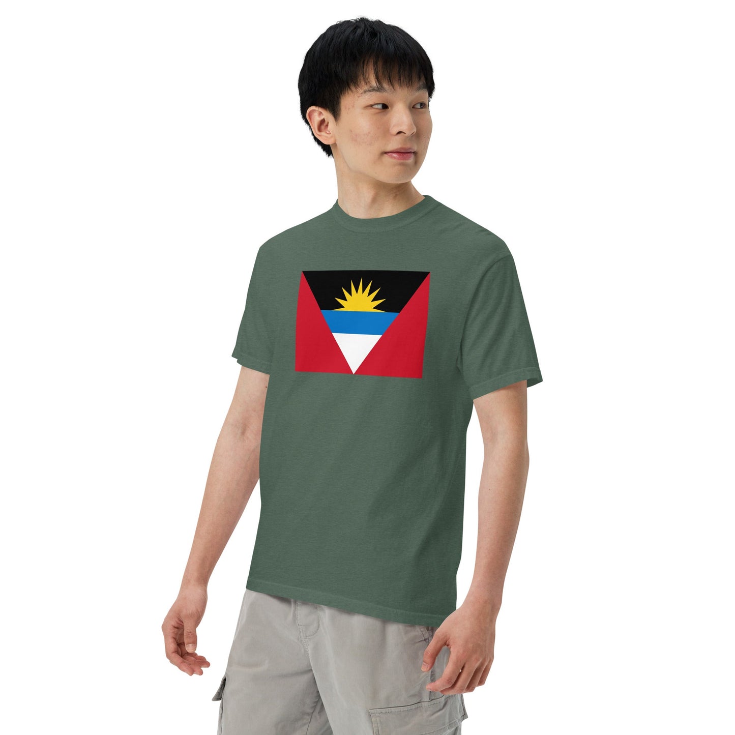 Antigua And Barbuda Flag Pride Shirt flag shirt in black, size extra large