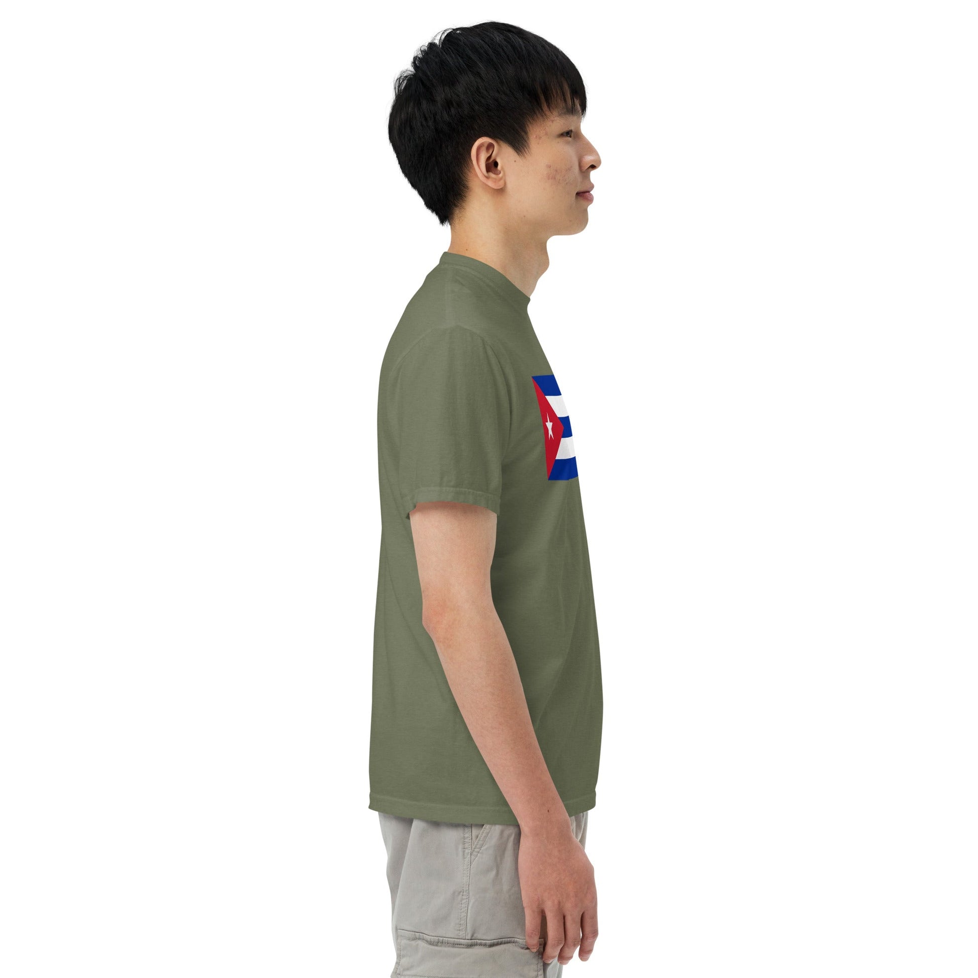 red shirt with Cuba flag design, small