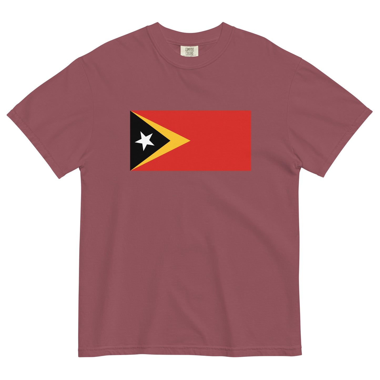 Timor Leste flag shirt in black, size 4X large
