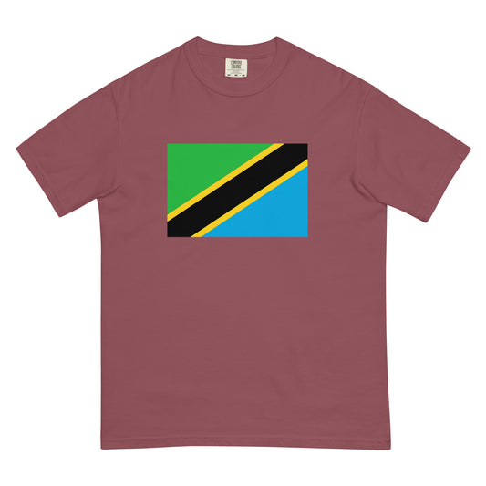 black shirt with Tanzania flag design, small