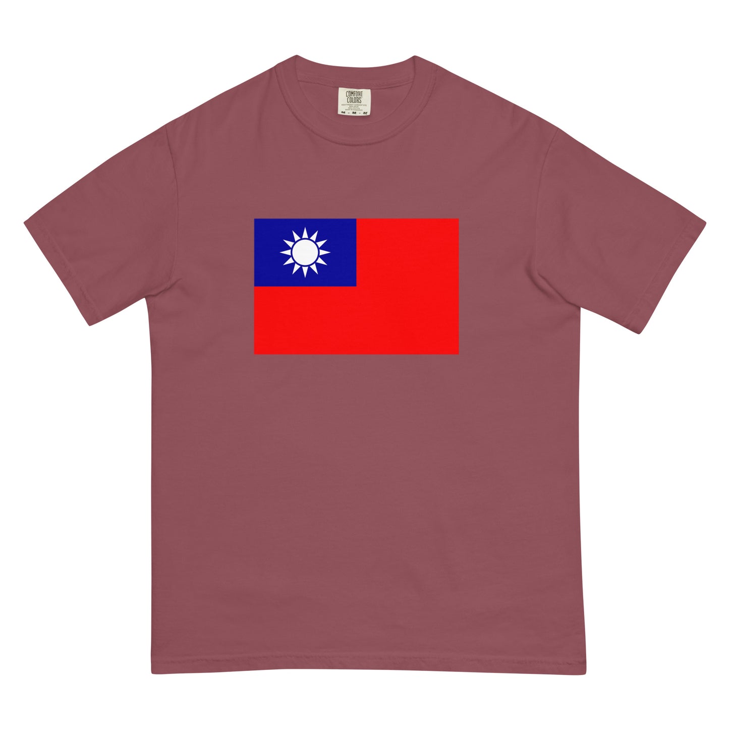 black shirt with Taiwan flag design, 4X large