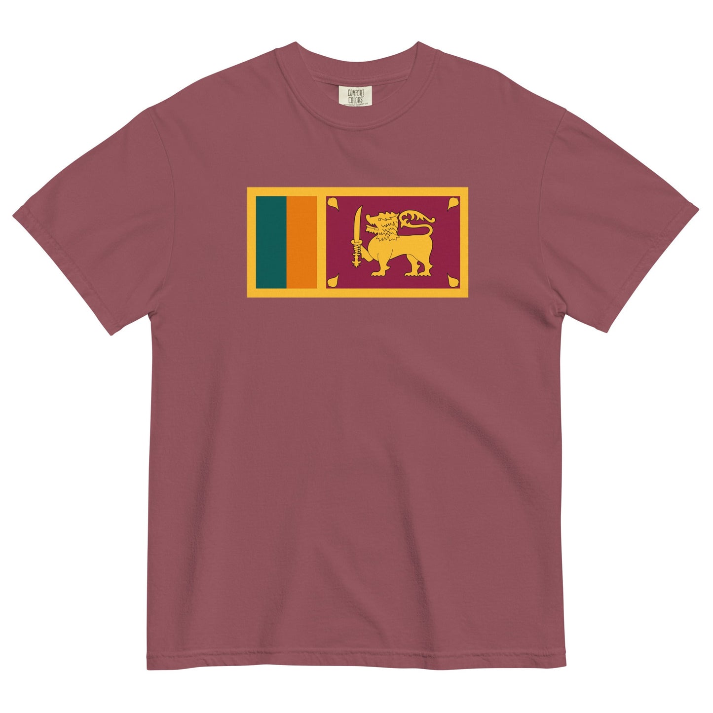 Flag tee representing Sri Lanka in black, 4X large