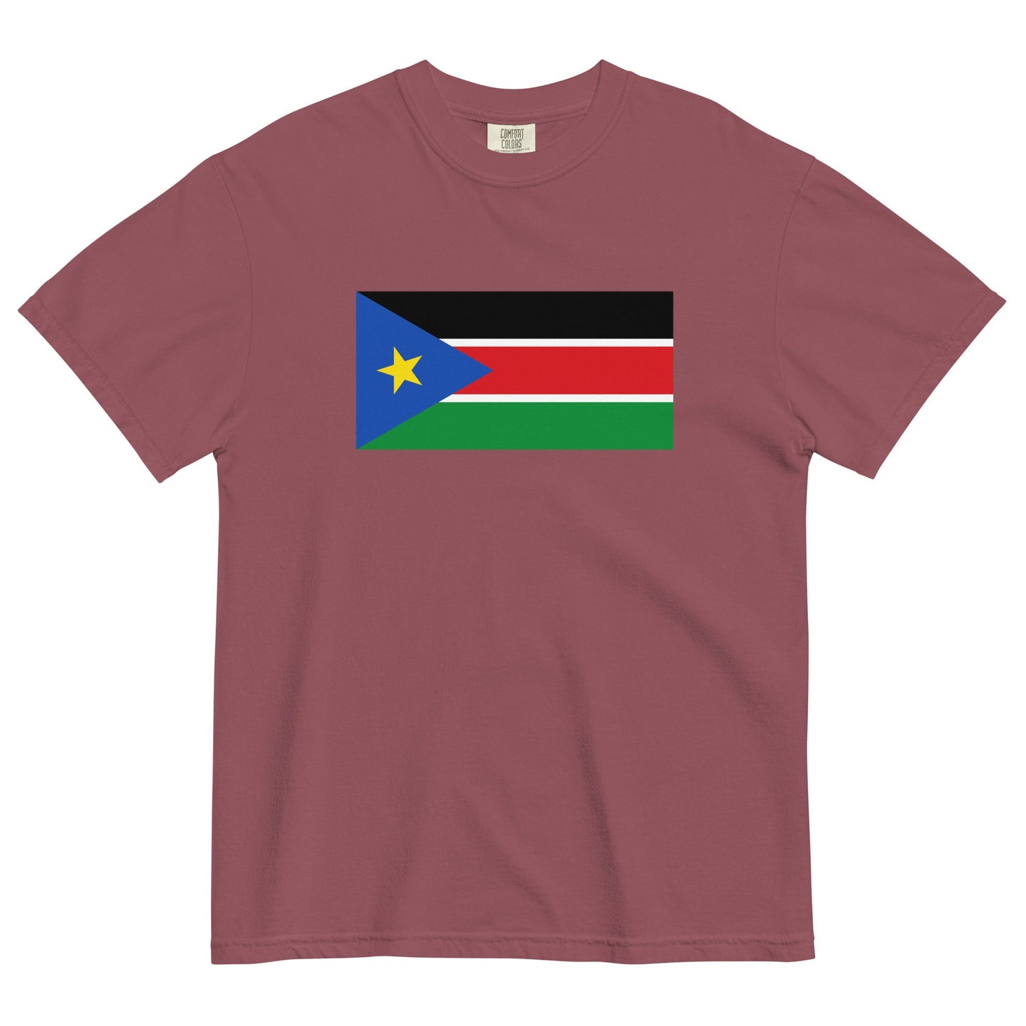 South Sudan pride shirt in red – unisex, medium