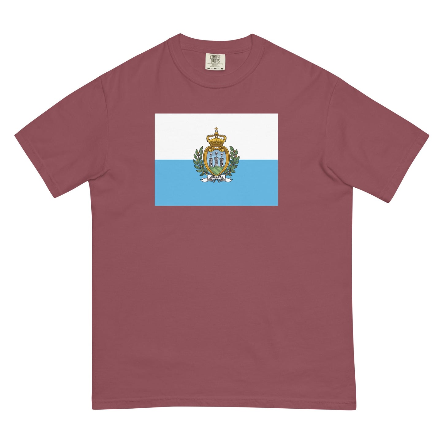 San Marino pride shirt in red – unisex, medium