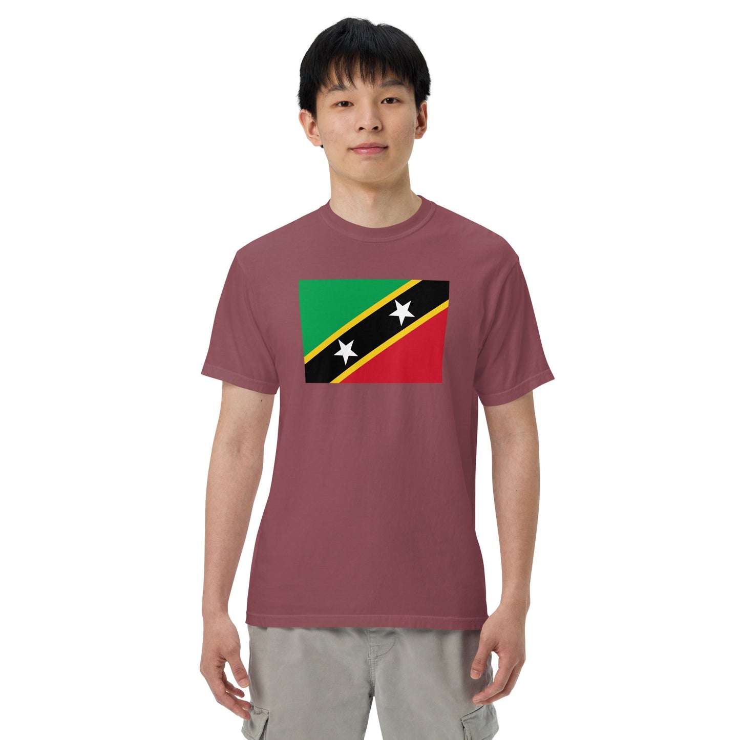 black flag shirt for Saint Kitts And Nevis – size large
