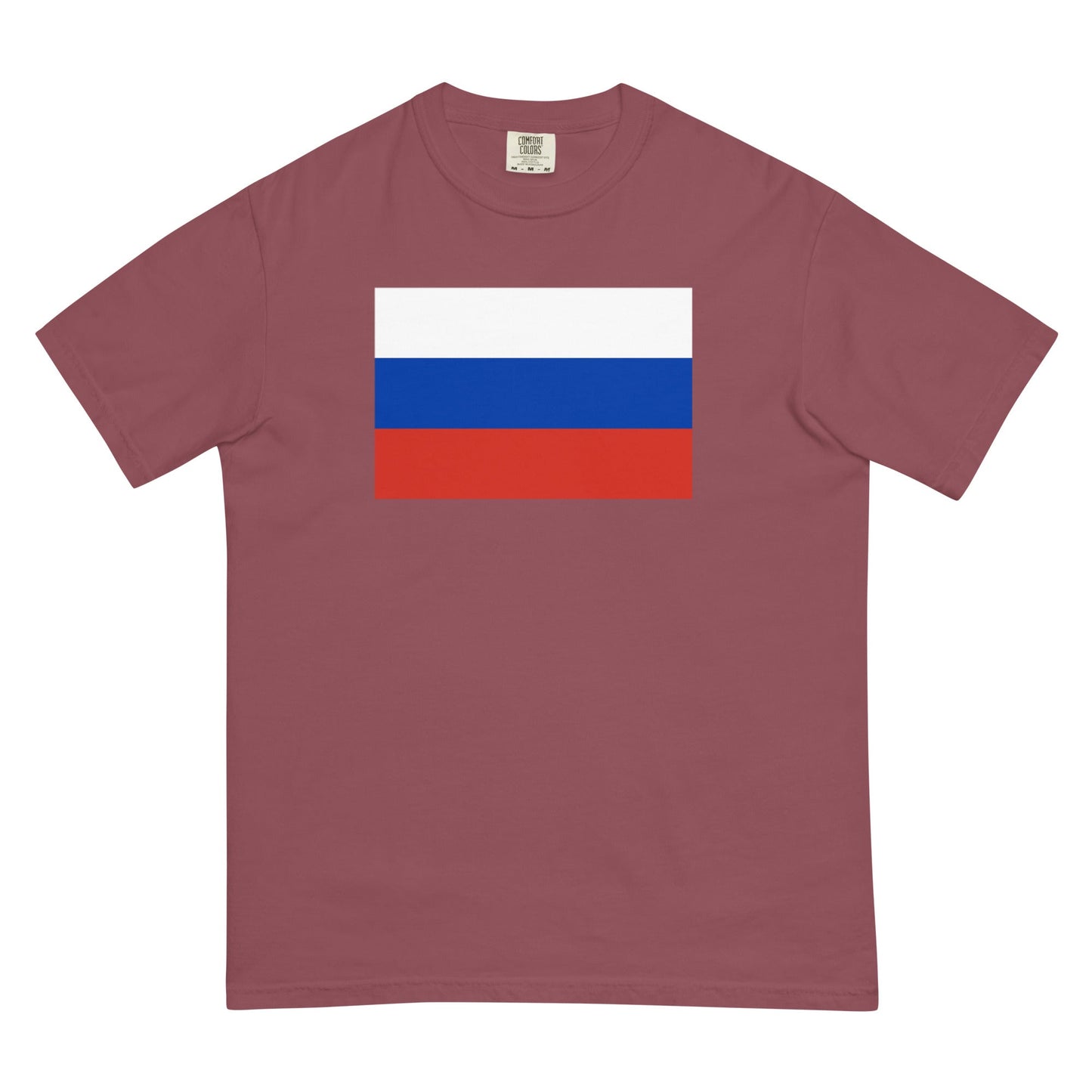 Russia pride shirt in true navy – unisex, large
