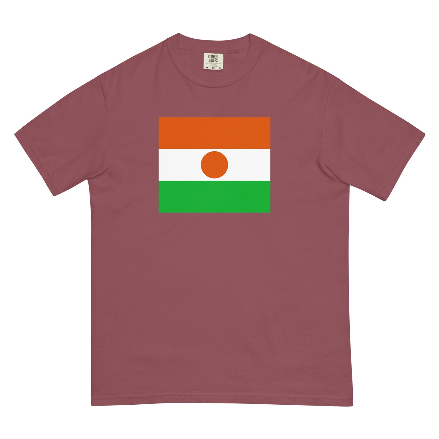 Niger flag shirt in red, size large