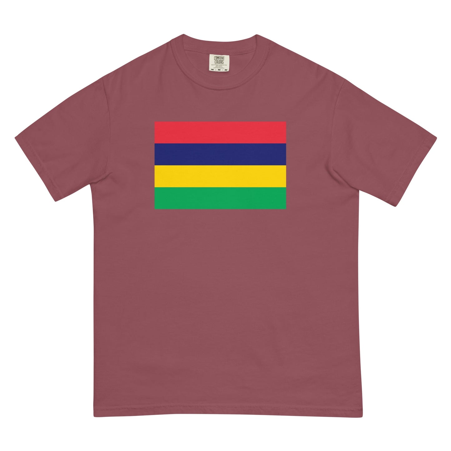 Flat lay of black Mexico flag tee, extra large size