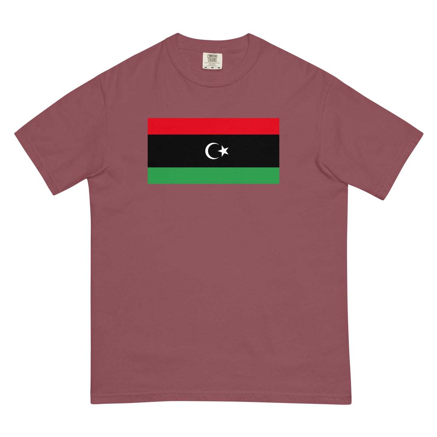 brick shirt with Libya flag design, medium