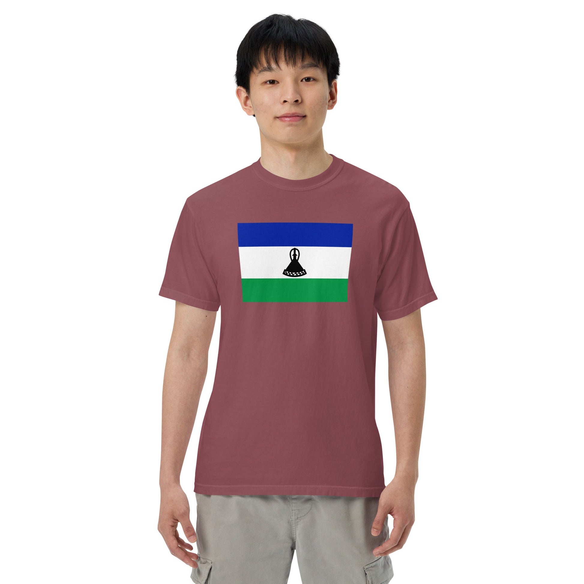 Lesotho pride shirt in black – unisex, 2X large