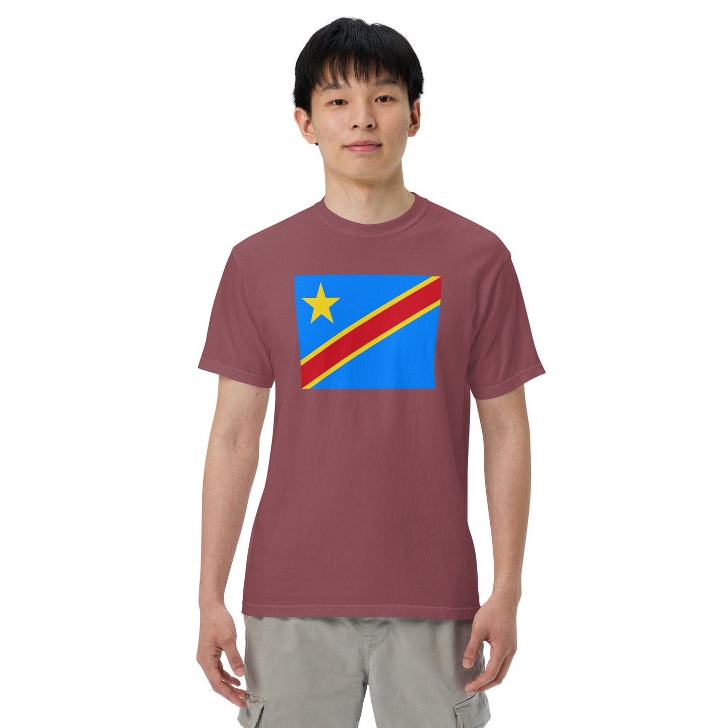 Dominica pride shirt in red – unisex, small