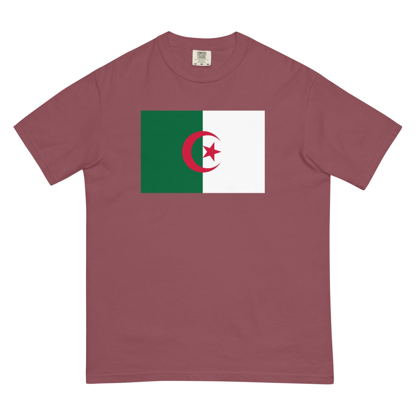 Flag tee representing Algeria in brick, 3X large