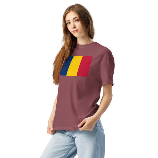 Bold Chad flag design tee in black, medium