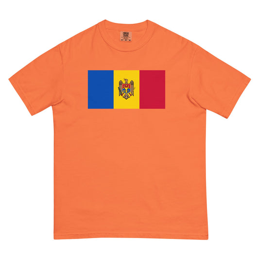 black shirt with Moldova flag design, small