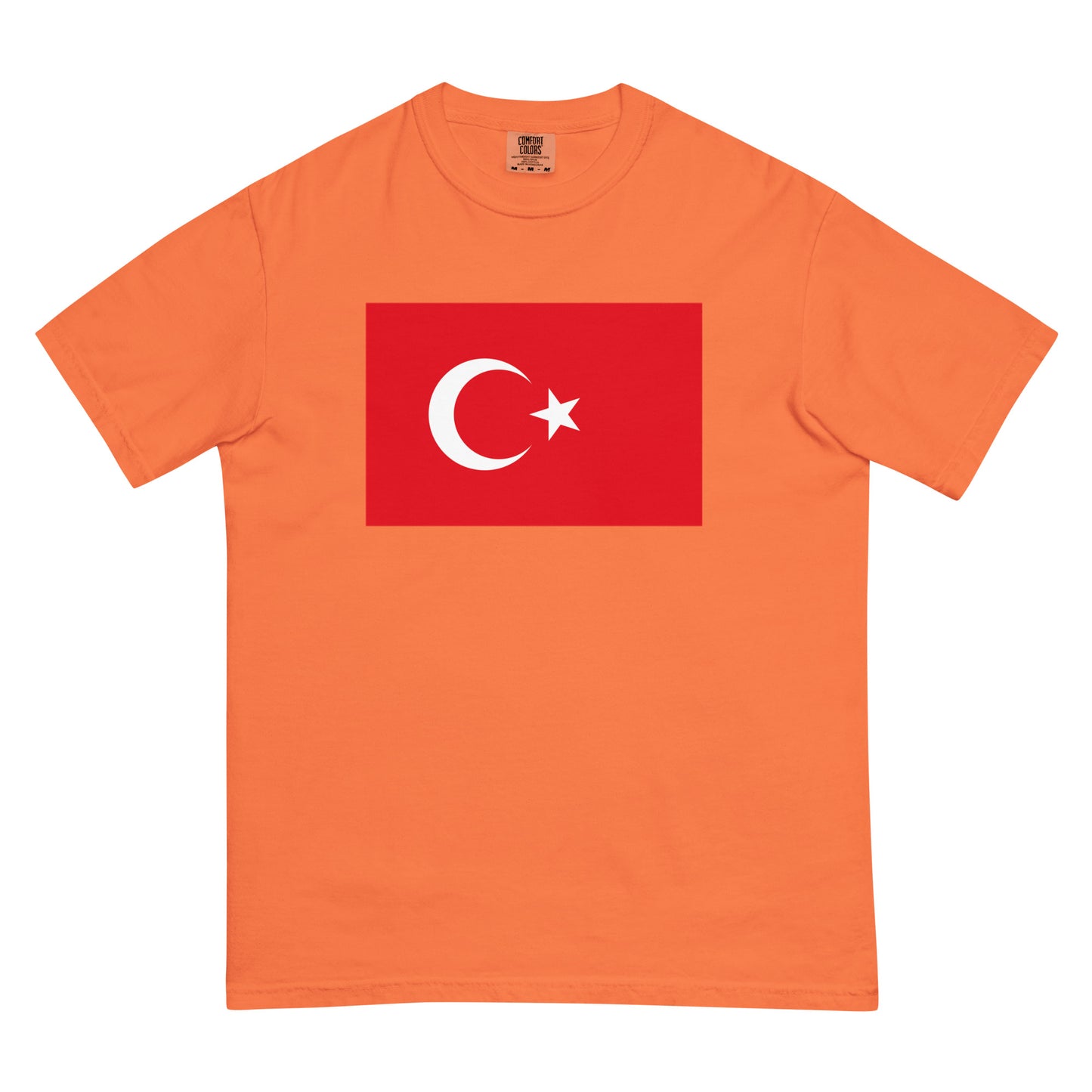 Flag tee representing Turkey in true navy, 3X large