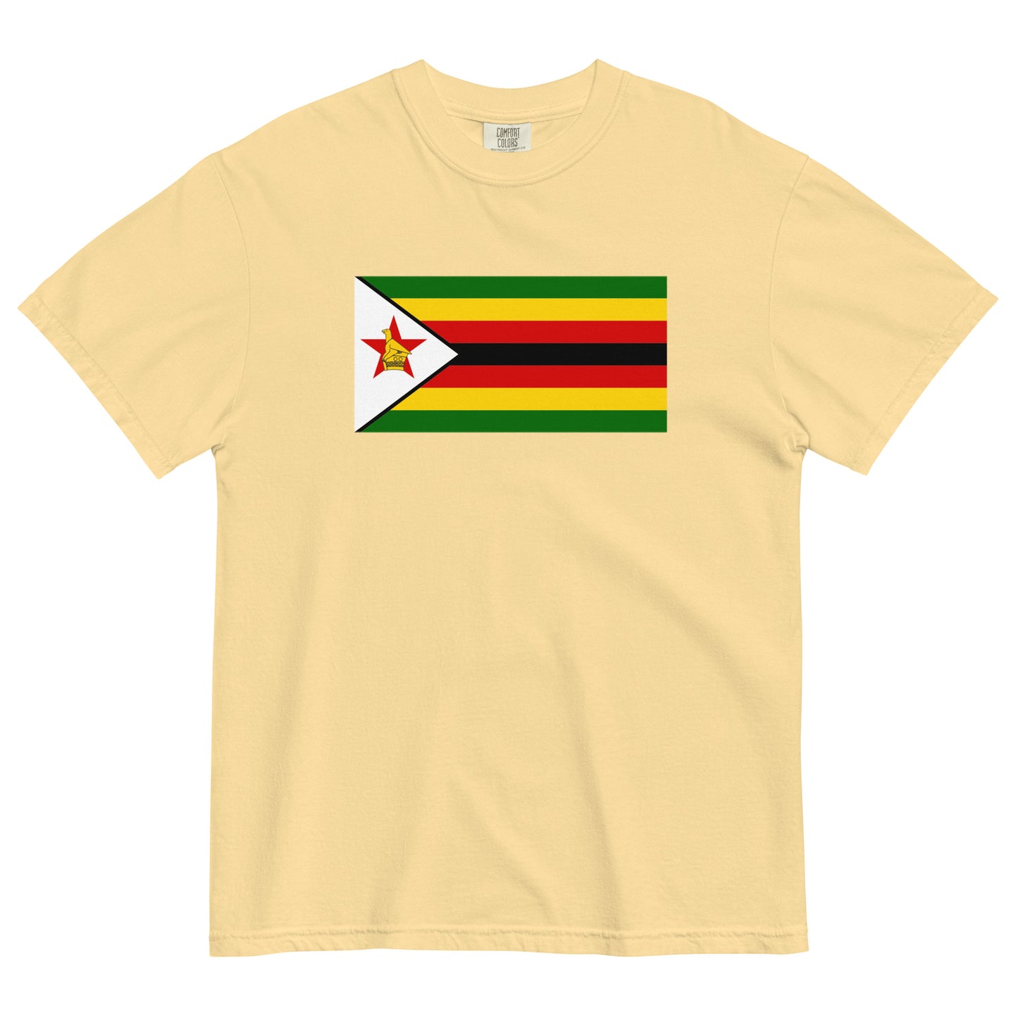 Zimbabwe flag shirt in black, size extra large