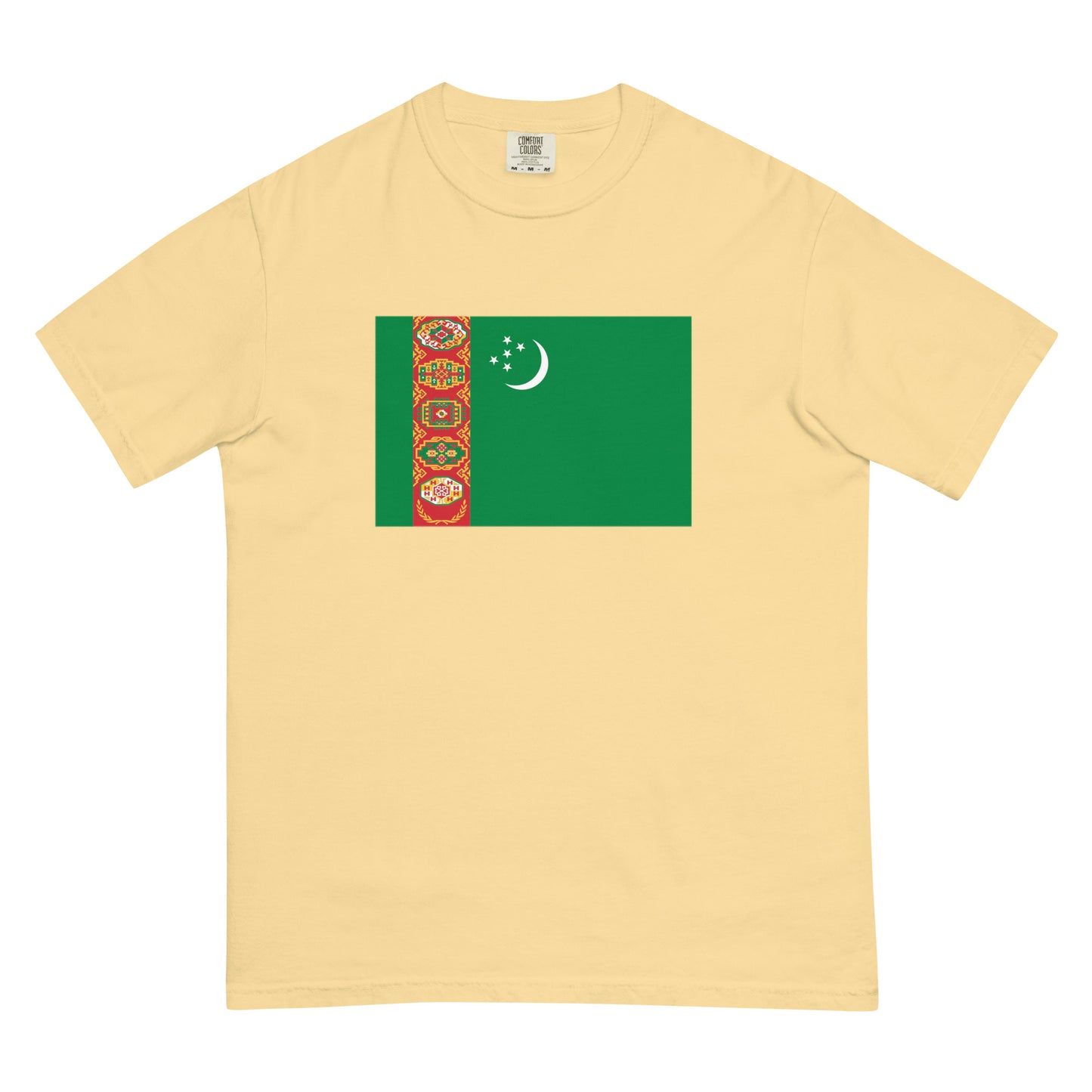 Turkmenistan flag shirt in red, size extra large