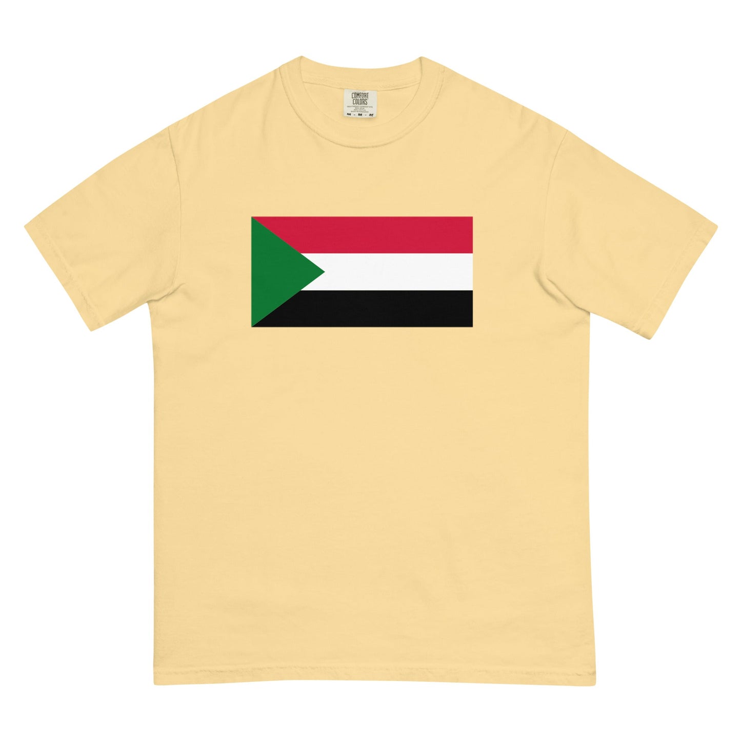 Sudan 1 flag shirt in black, size 4X large