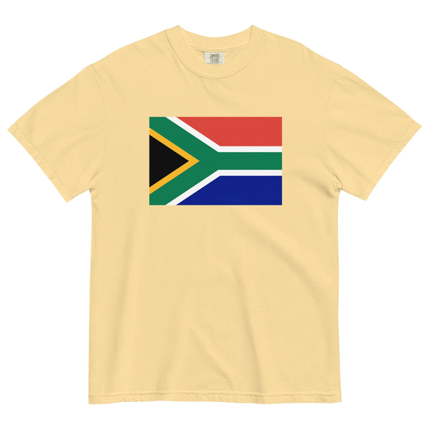 Bold South Africa flag design tee in brick, 2X large