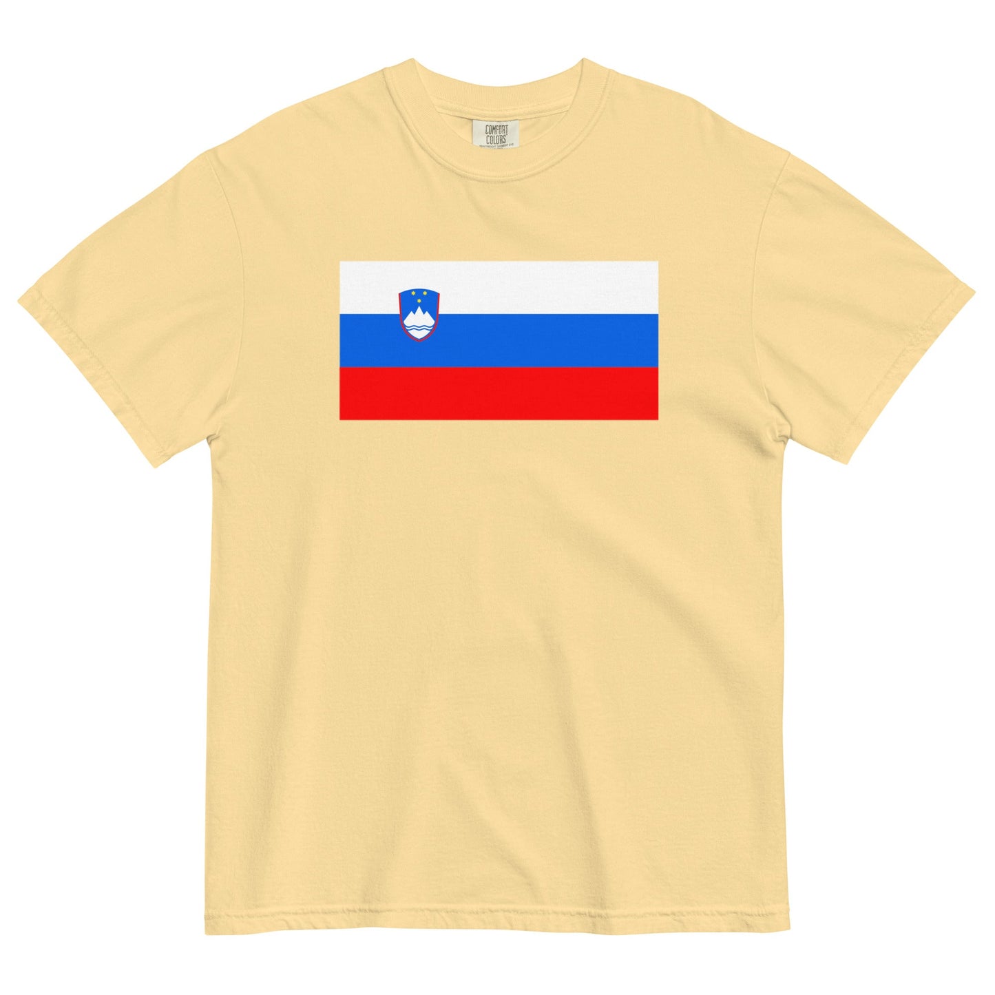Flag tee representing Slovenia in true navy, 2X large