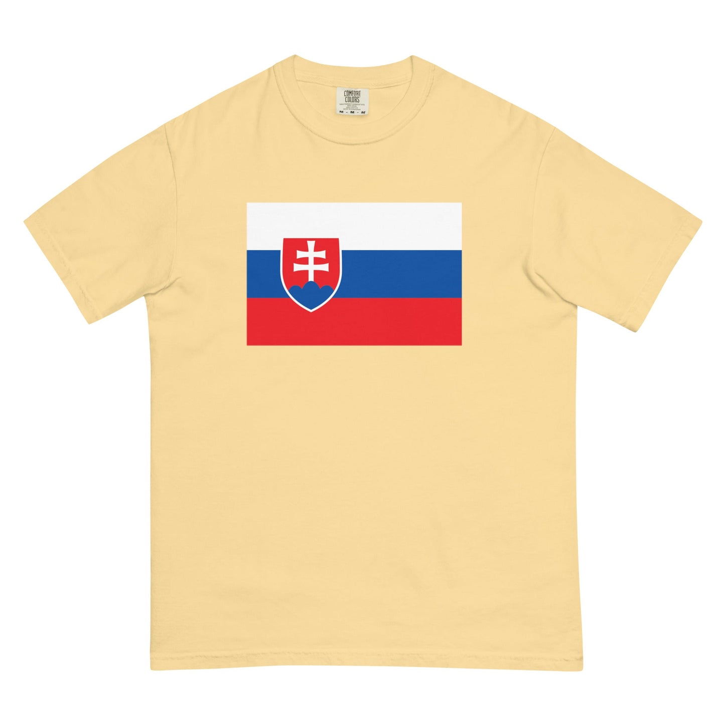 black shirt with Slovakia flag design, small