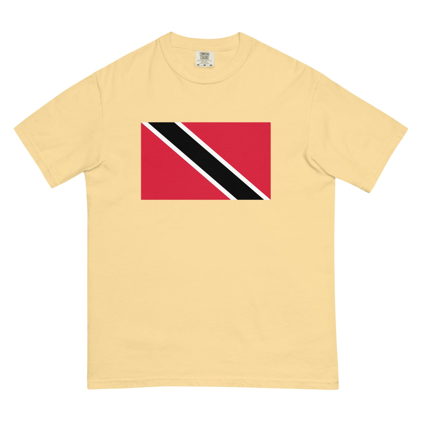 Bold Trinidad flag design tee in yam, 2X large