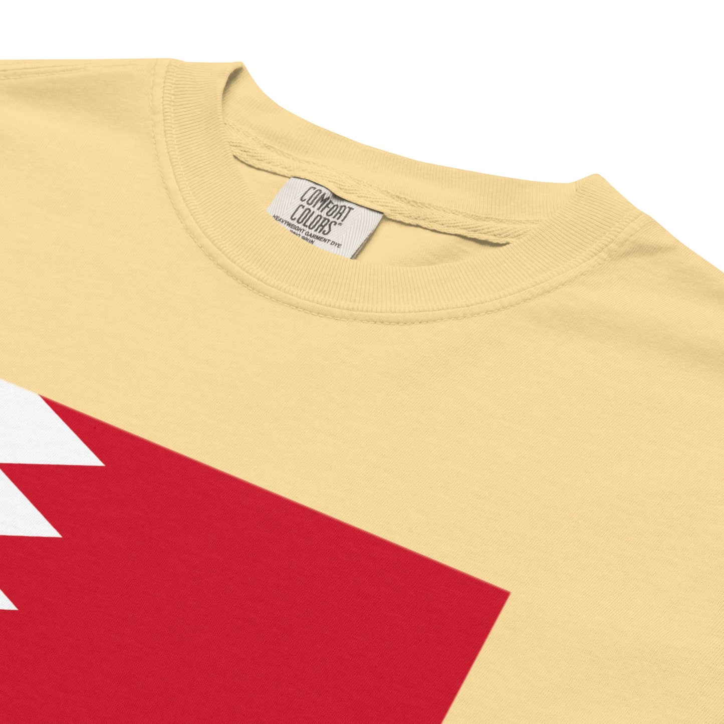 blue spruce shirt with Bahrain flag design, 4X large