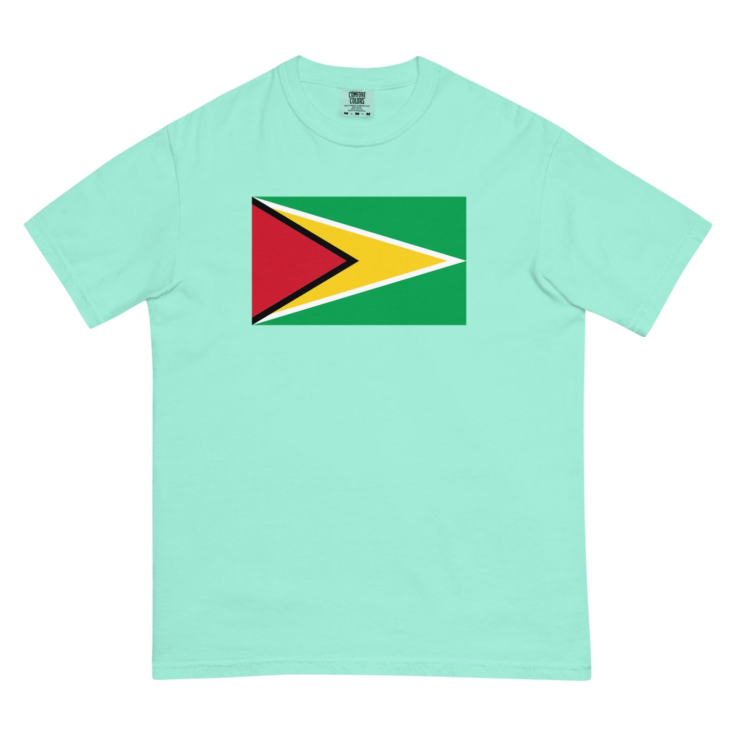 Guyana flag shirt in espresso, size large