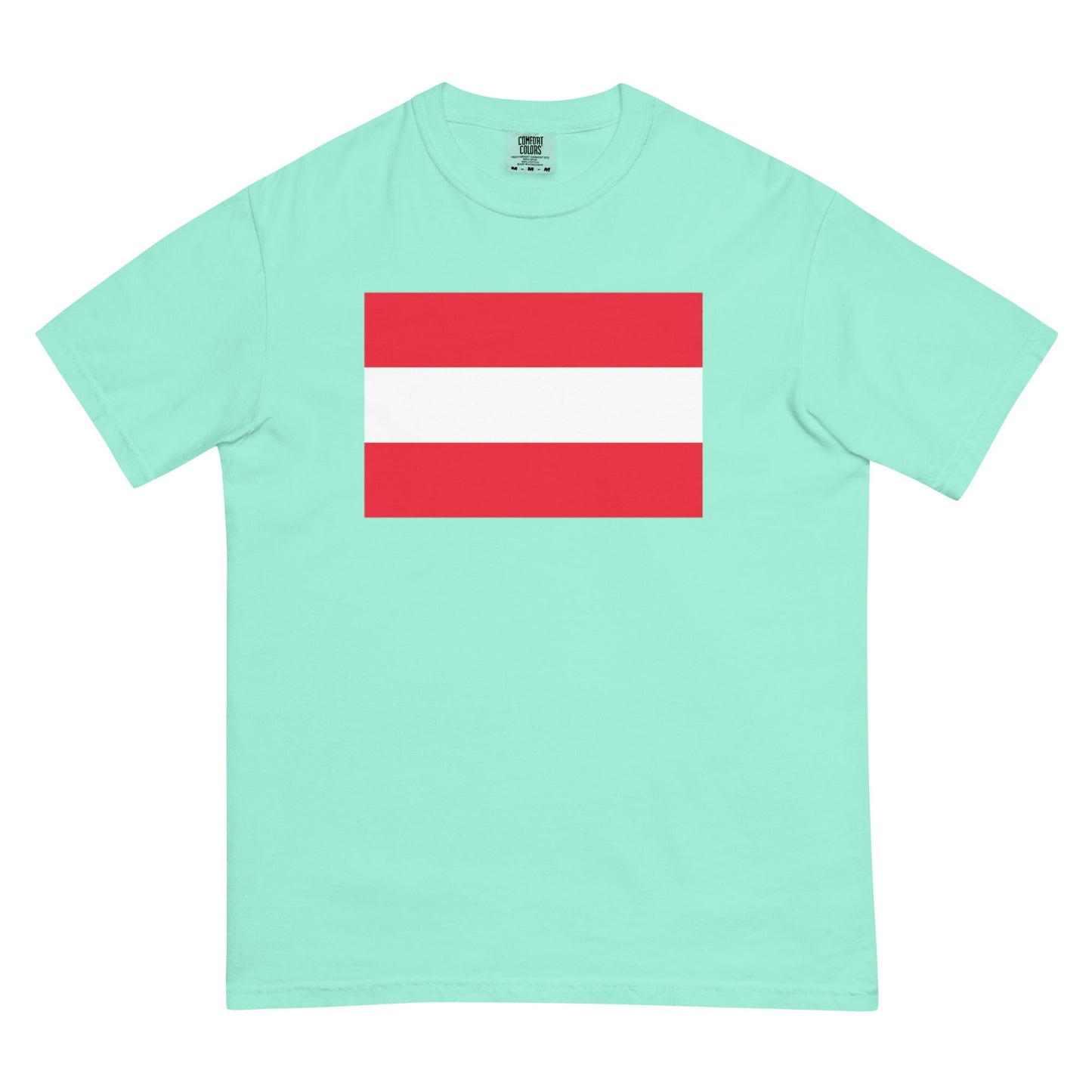 Austria pride shirt in blue jean – unisex, small