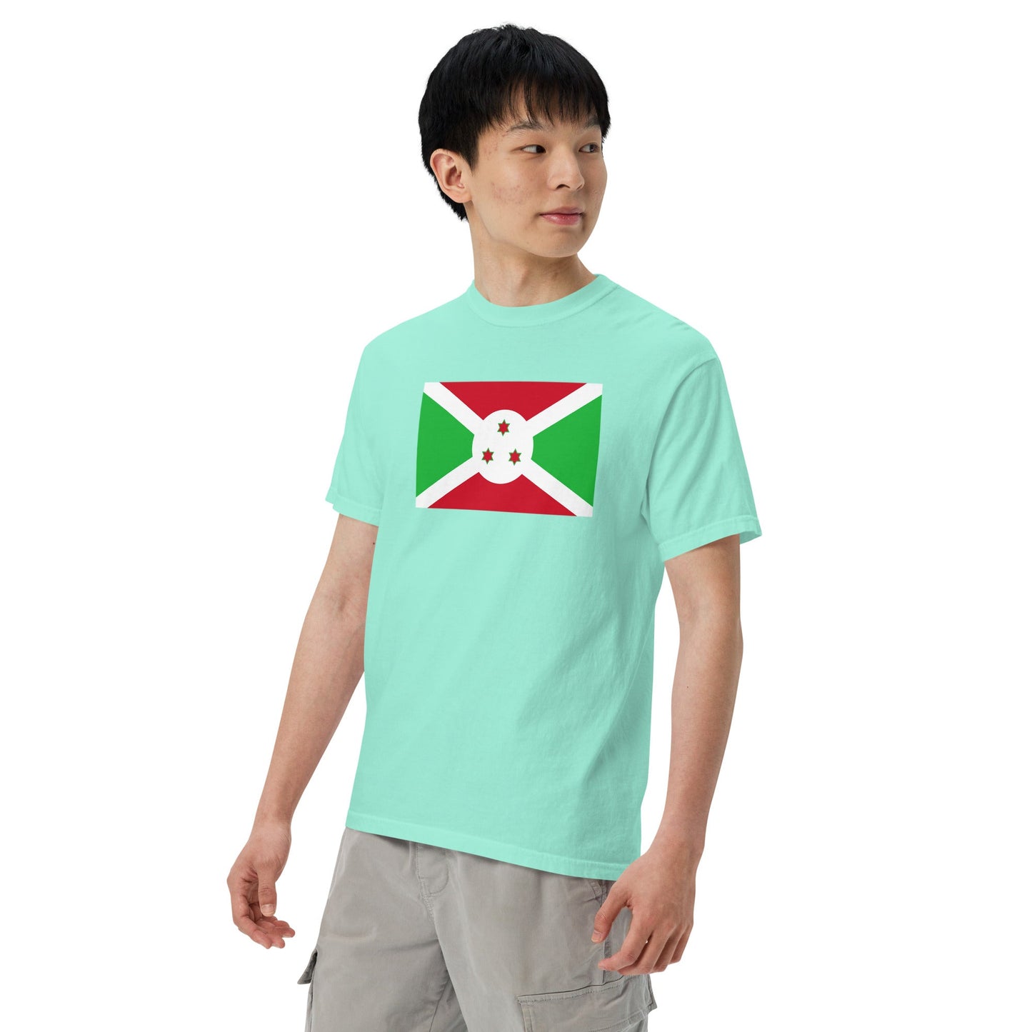 Burundi pride shirt in grape – unisex, small