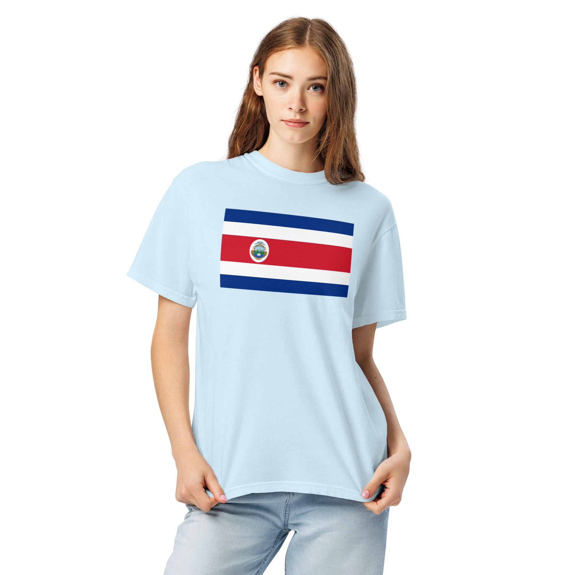 Costa Rica flag shirt in true navy, size 2X large