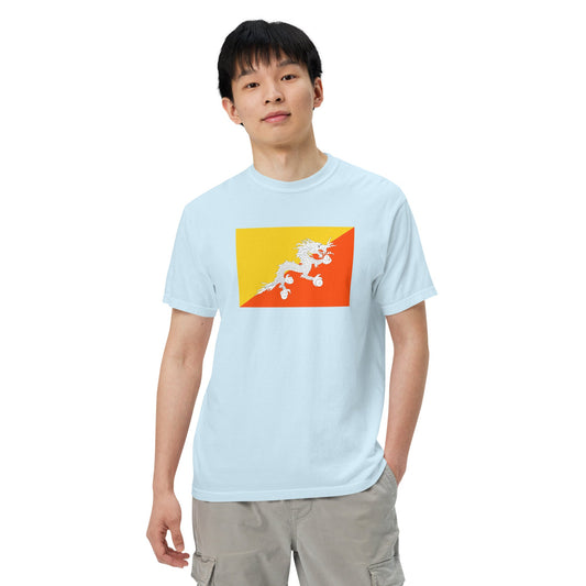 Bhutan pride shirt in black – unisex, medium