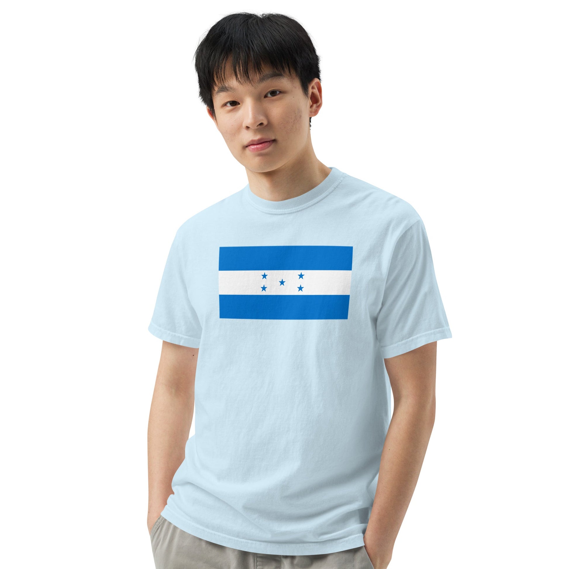 true navy shirt with Honduras flag design, small