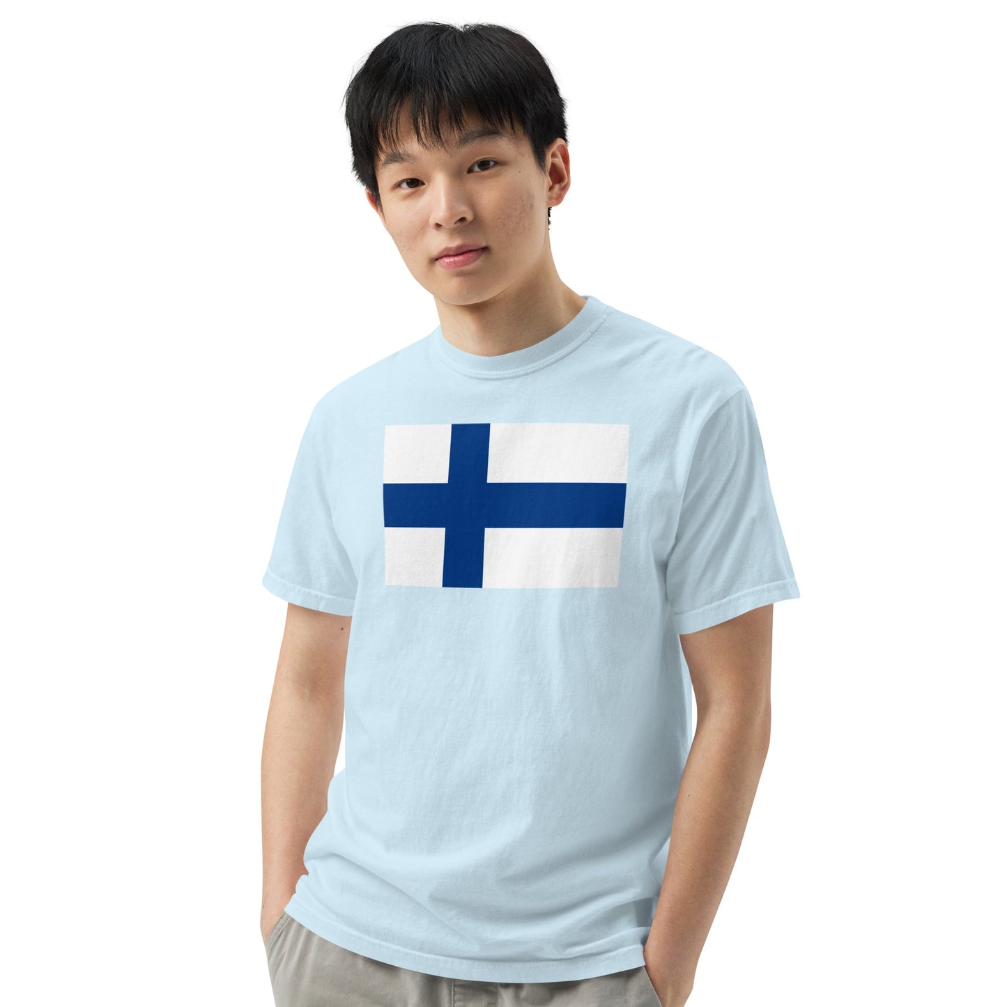 Bold France flag design tee in true navy, 2X large