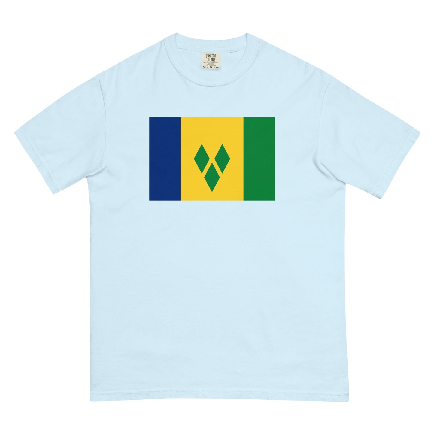 true navy flag shirt for Saint Vincent And The Grenadines – size large