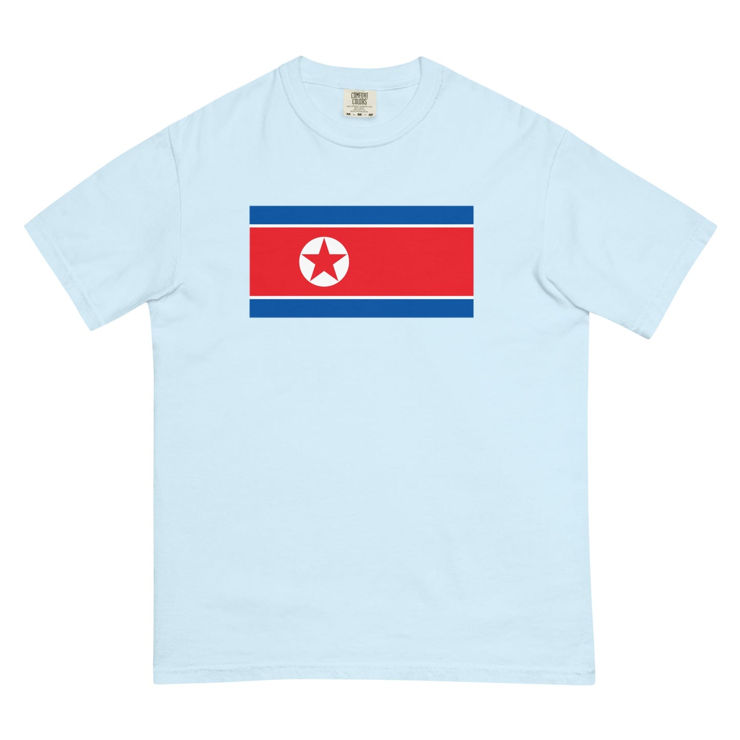 North Korea pride shirt in true navy – unisex, large