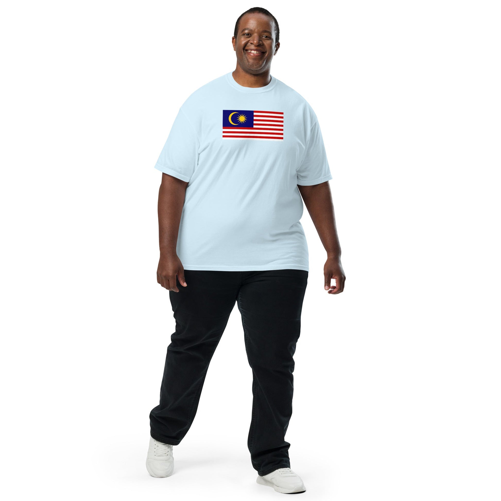 Bold Malaysia flag design tee in red, 4X large
