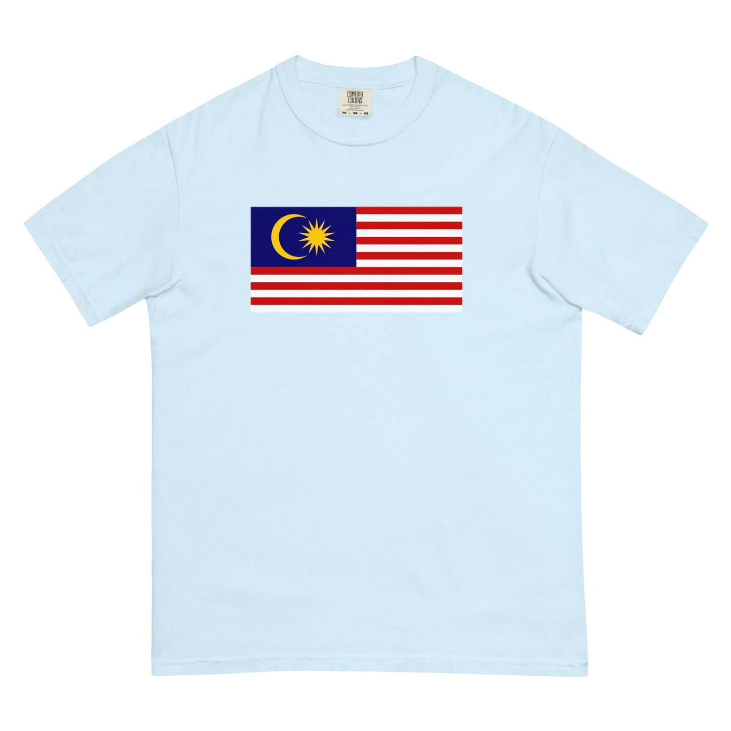 Flag tee representing Malaysia in blue spruce, small