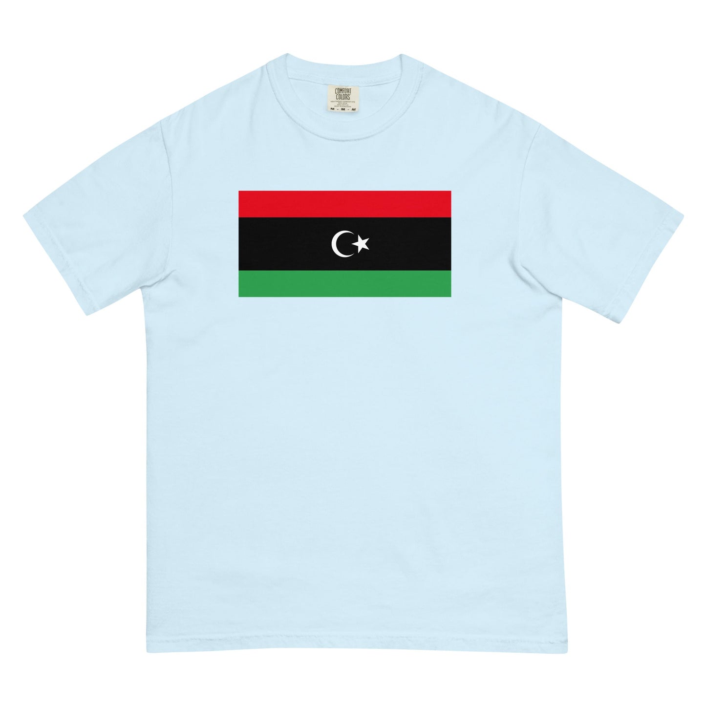 Flag tee representing Libya in espresso, 3X large