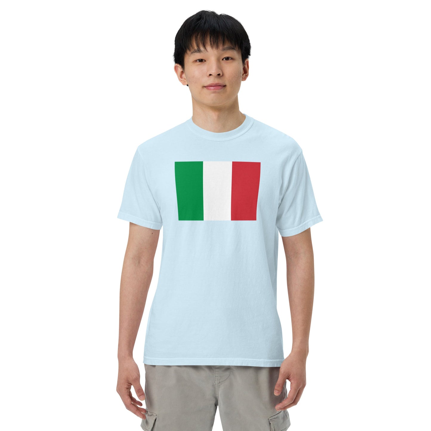 true navy shirt with Italy flag design, 4X large