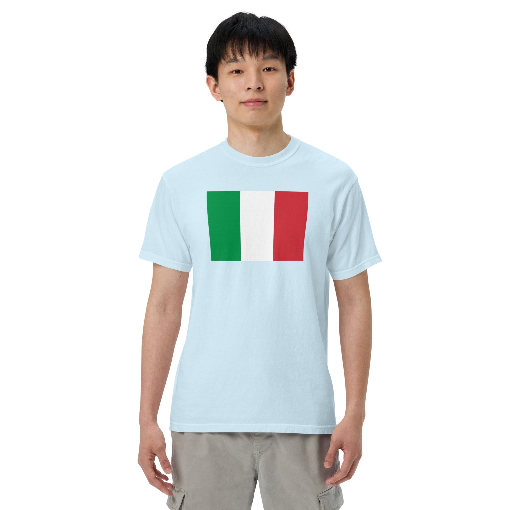 true navy shirt with Italy flag design, 4X large