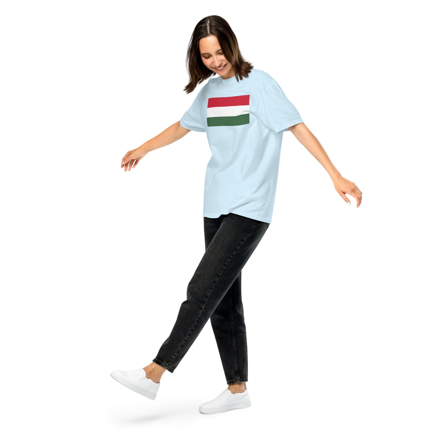 Stylish Iceland 1 flag t-shirt laid flat, 4X large, true navy