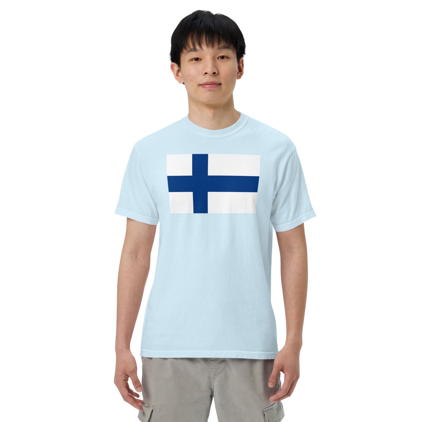 Bold France flag design tee in true navy, extra large