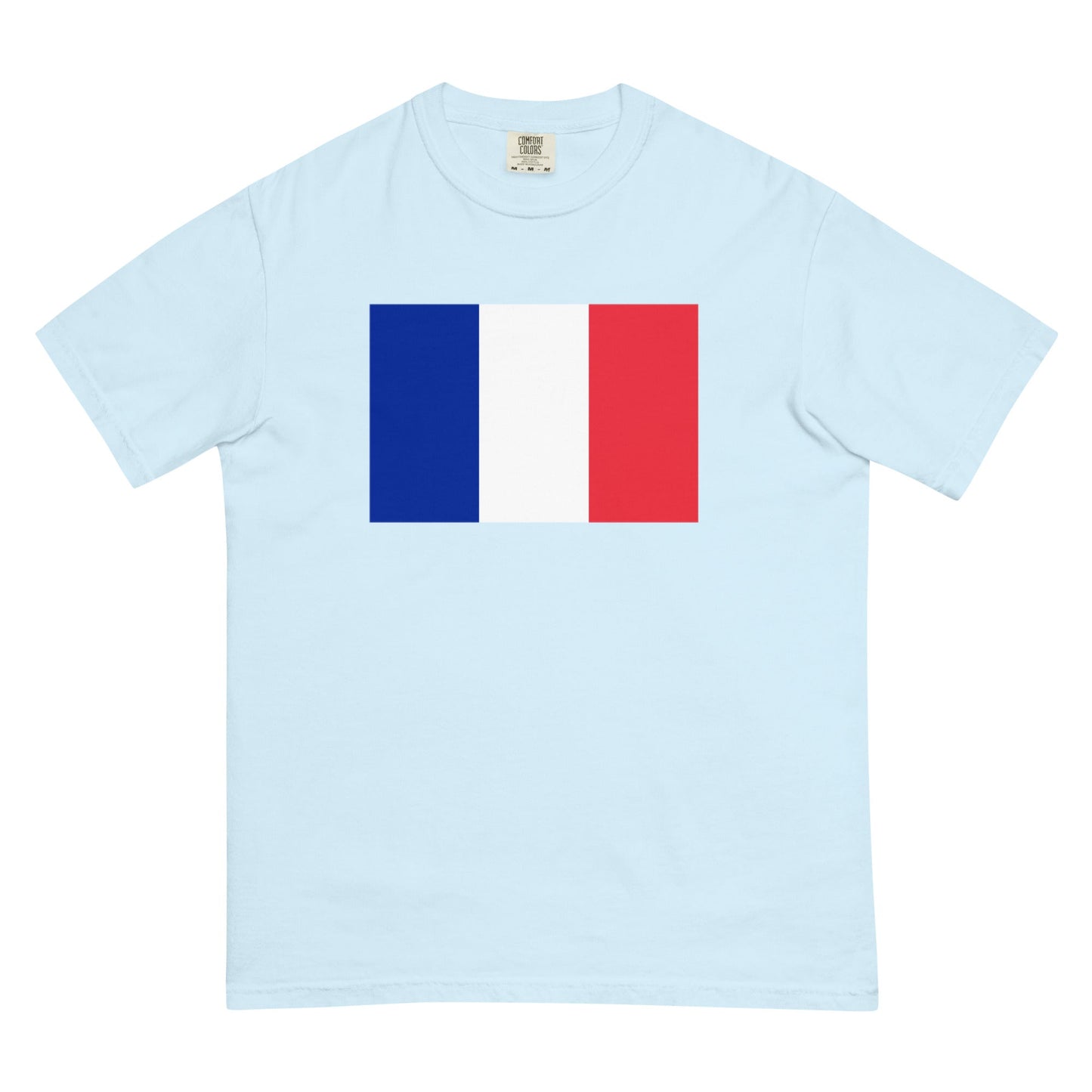 Bold France 1 flag design tee in espresso, extra large