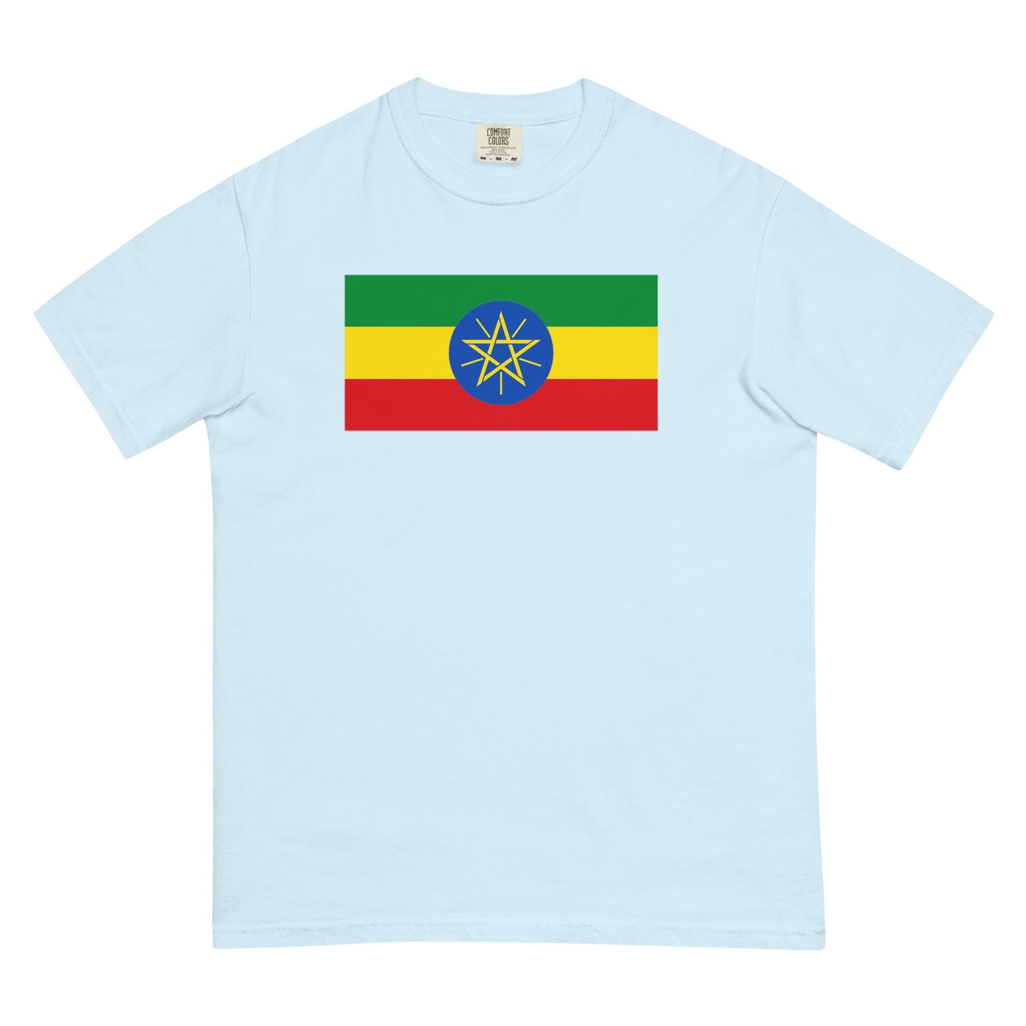 Ethiopia flag shirt in espresso, size 2X large
