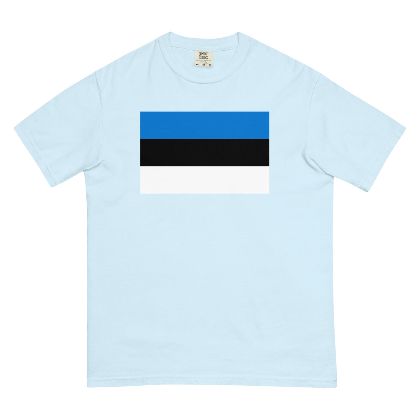 Flag tee representing Estonia in berry, 3X large