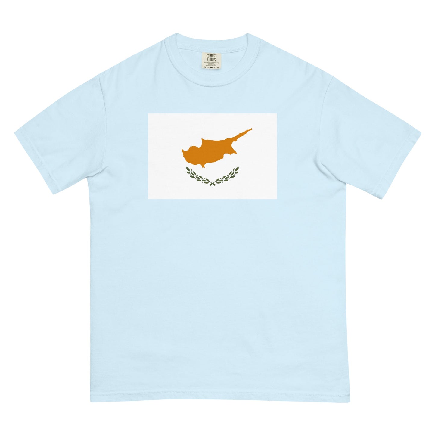 Flag tee representing Cyprus in grape, 2X large