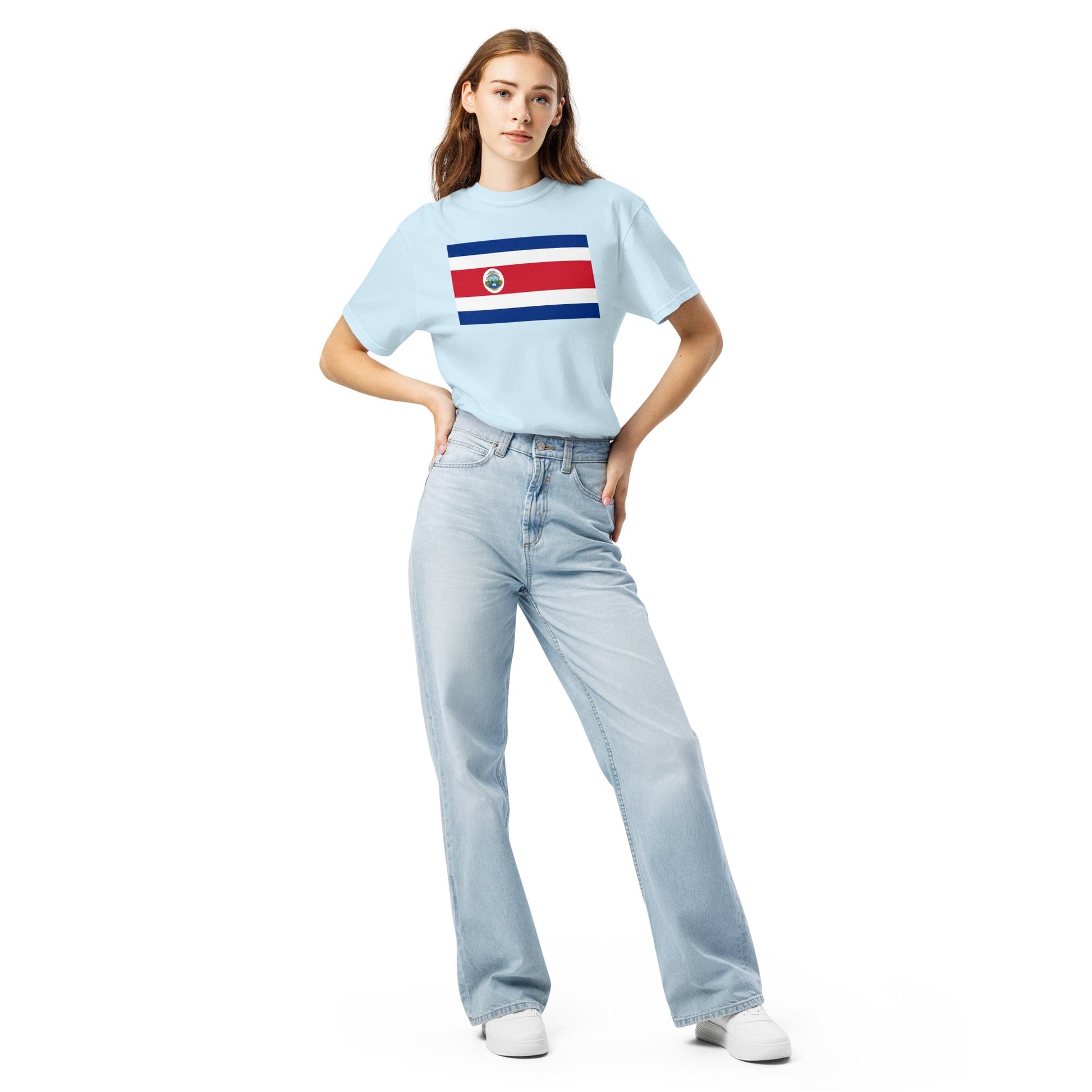 Costa Rica pride shirt in true navy – unisex, 3X large