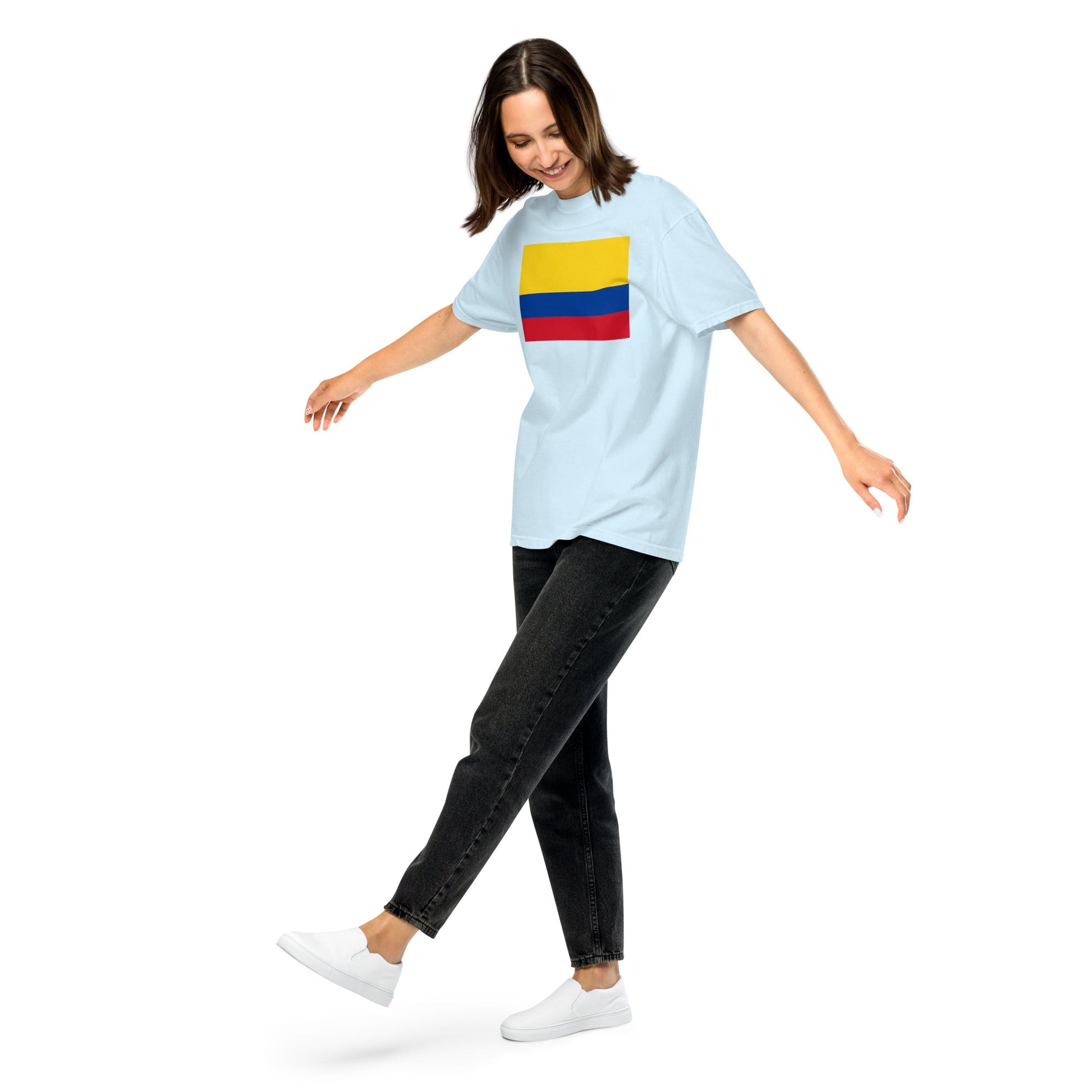 Flag tee representing Colombia in true navy, 3X large