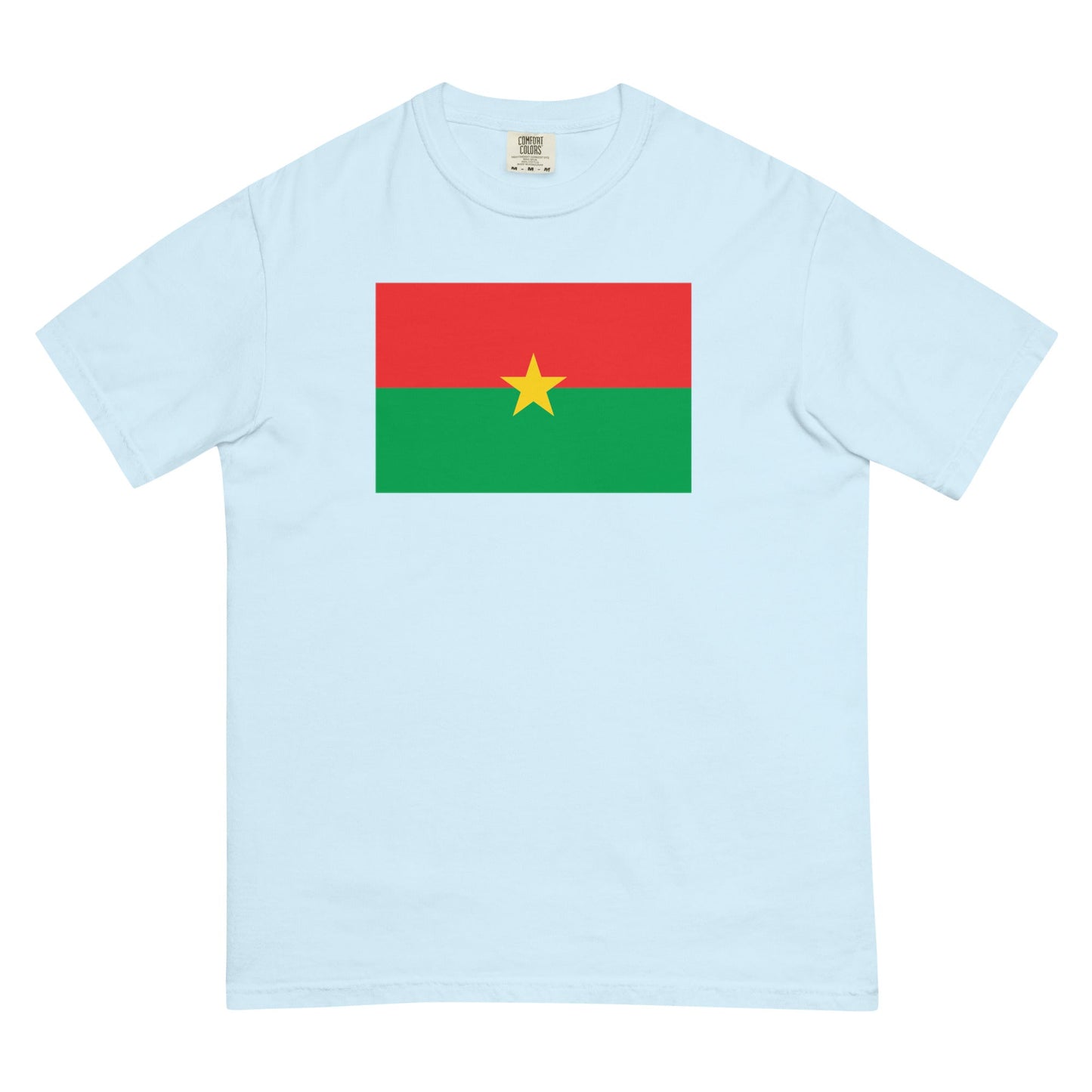 Burkina Faso pride shirt in blue jean – unisex, small